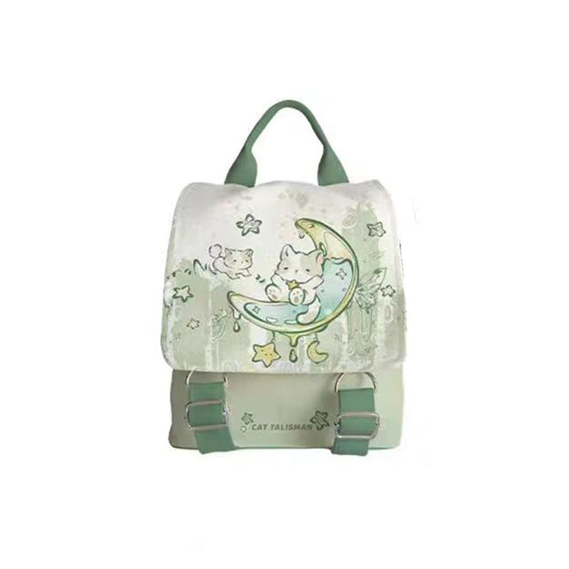 Puppy Party Cute Lightweight Fresh Canvas Backpacks