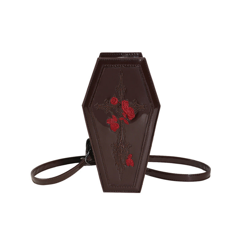 Halloween Cross Coffin Fashion Eccentric Personality Crossbody Bags