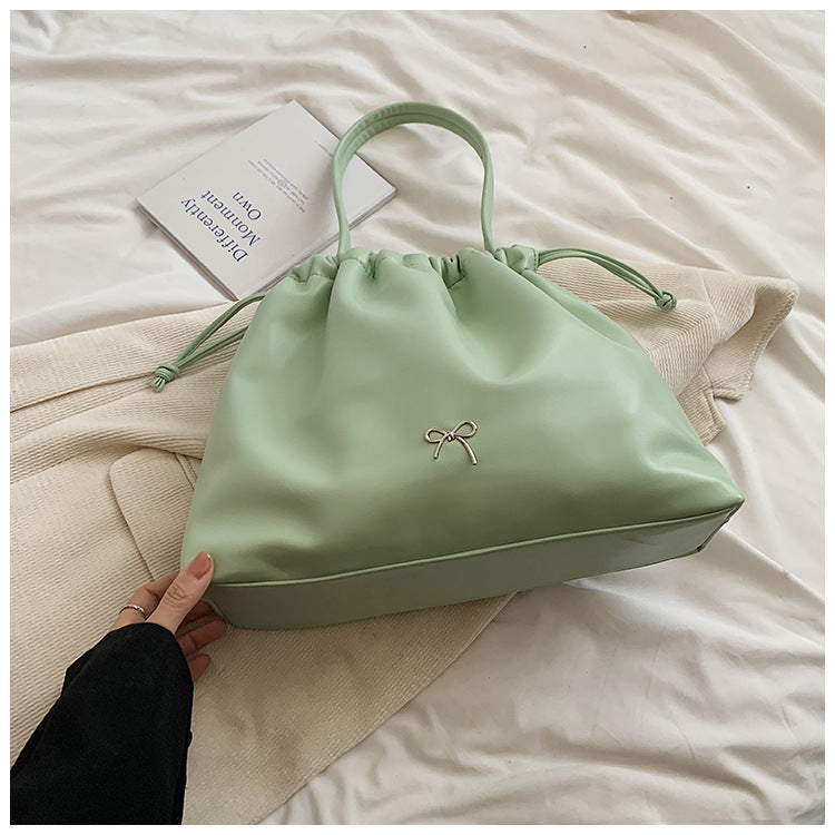 Women's Popular Texture Sier Summer Large Capacity Armpit Bags