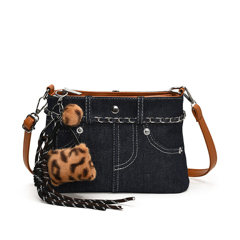 Women's Denim Pouch Trendy Retro Minority Texture Crossbody Bags
