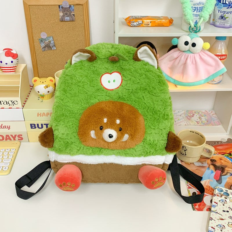 Cute Cartoon Apple Ing Tree Plush Backpacks