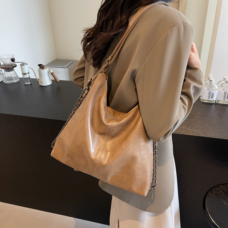 Minority Large Capacity Soft Surface High Sense Shoulder Bags