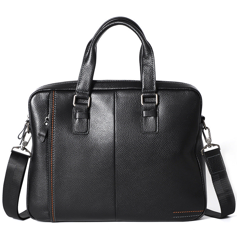 Men's First Layer Cowhide Leather Computer Large Men's Messenger Bags