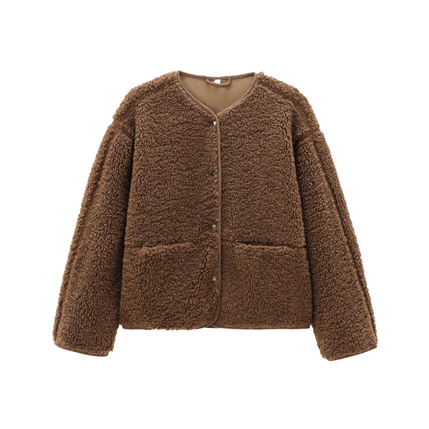 Women's Crew Neck Casual Comfortable Solid Color Coats
