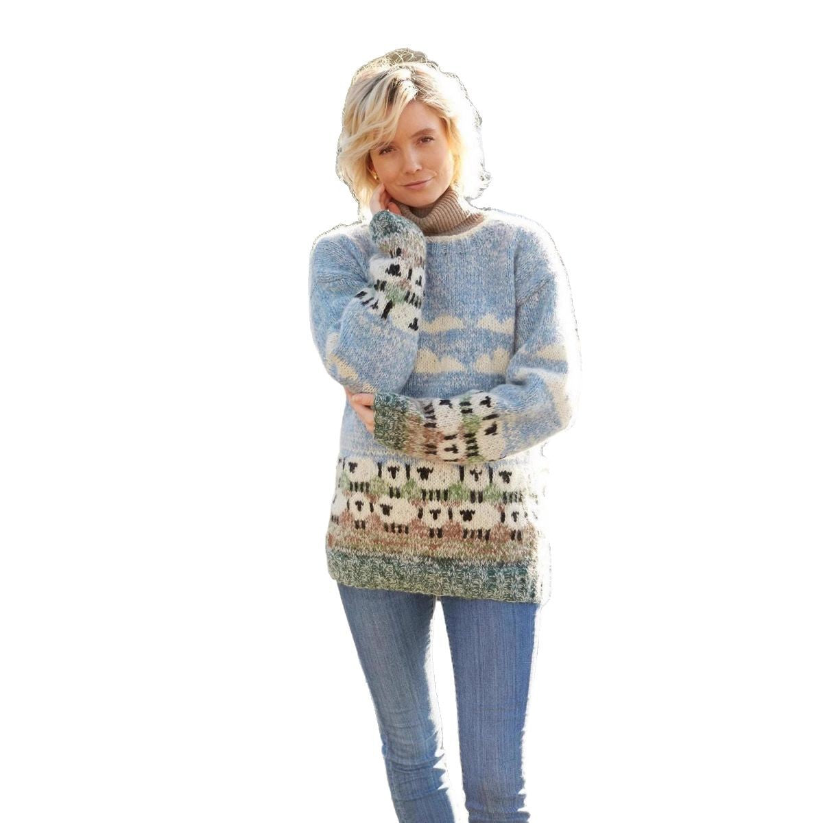 Women's Spring Fashion High Collar Thick Warm Sweaters