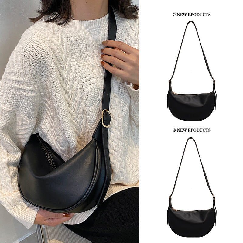Women's Advanced Texture Summer Fashion Design Saddle Crossbody Bags