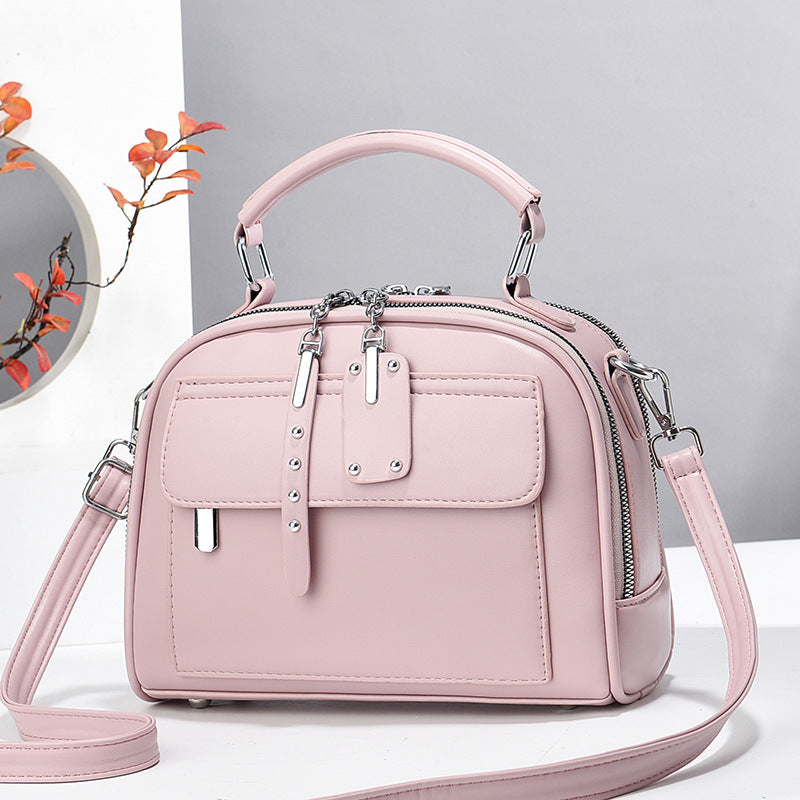 Women's Fashion Leather Silk Large Capacity Crossbody Bags