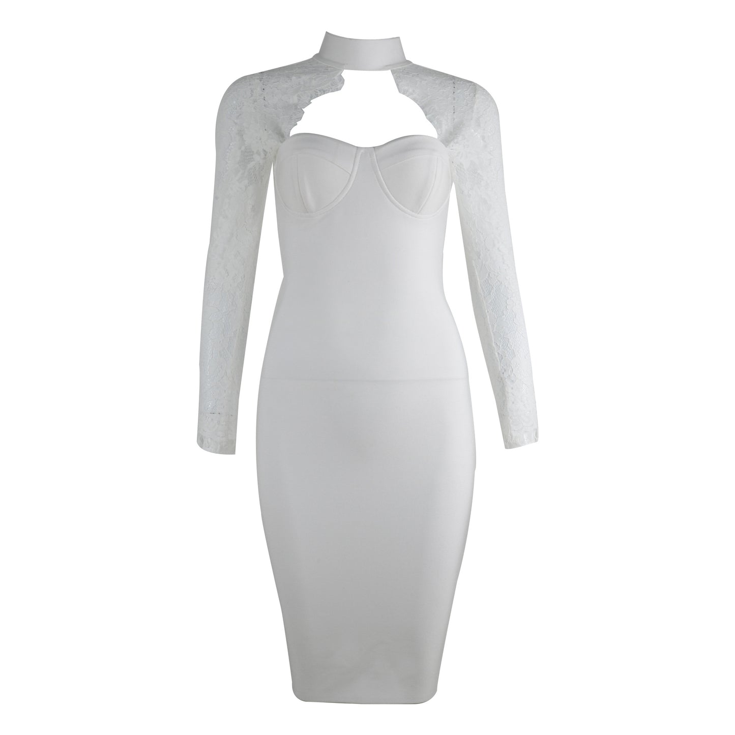 Fashion Sexy Halter Tube Lace Dress Banquet Dresses