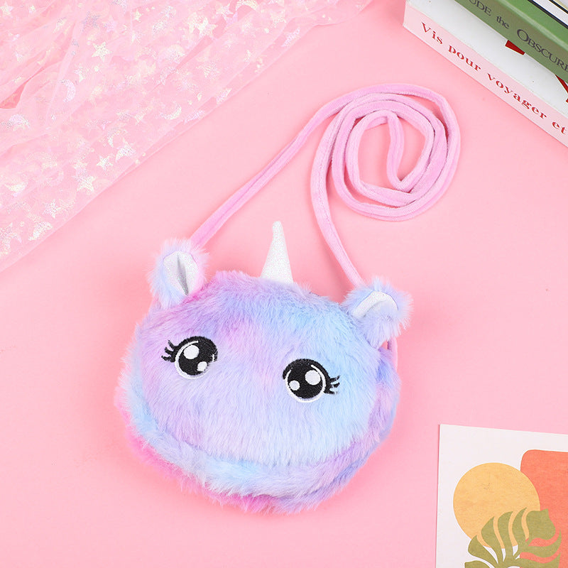 Cute Wild Cartoon Plush Female Change Crossbody Bags