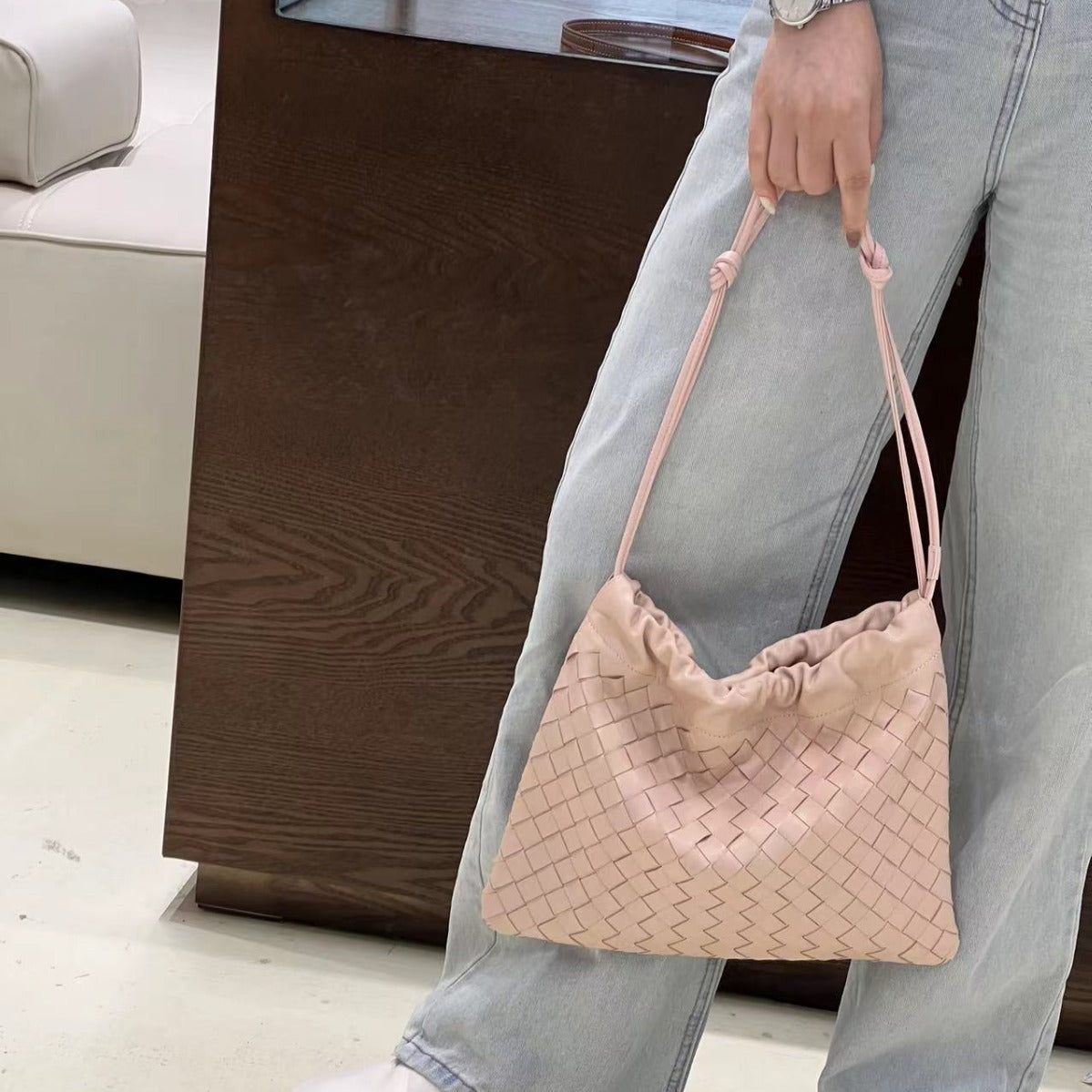Women's Handmade Woven Fashionable Versatile Large Capacity Crossbody Bags