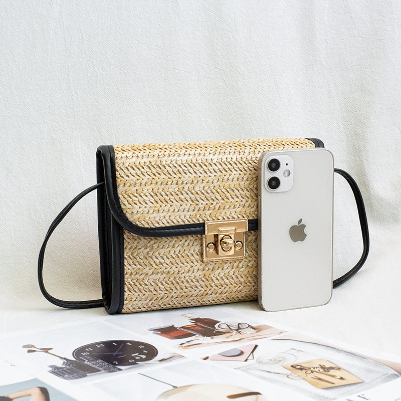 Women's Glamorous Comfortable Popular Innovative Straw Crossbody Bags