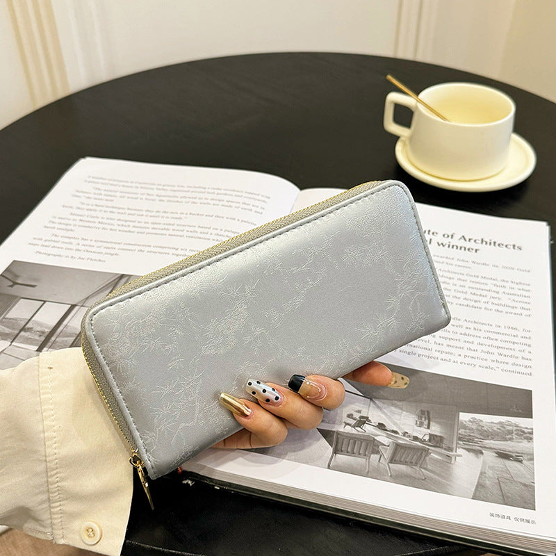 Long Zipper Multiple Slots Large Capacity Ladies Wallets