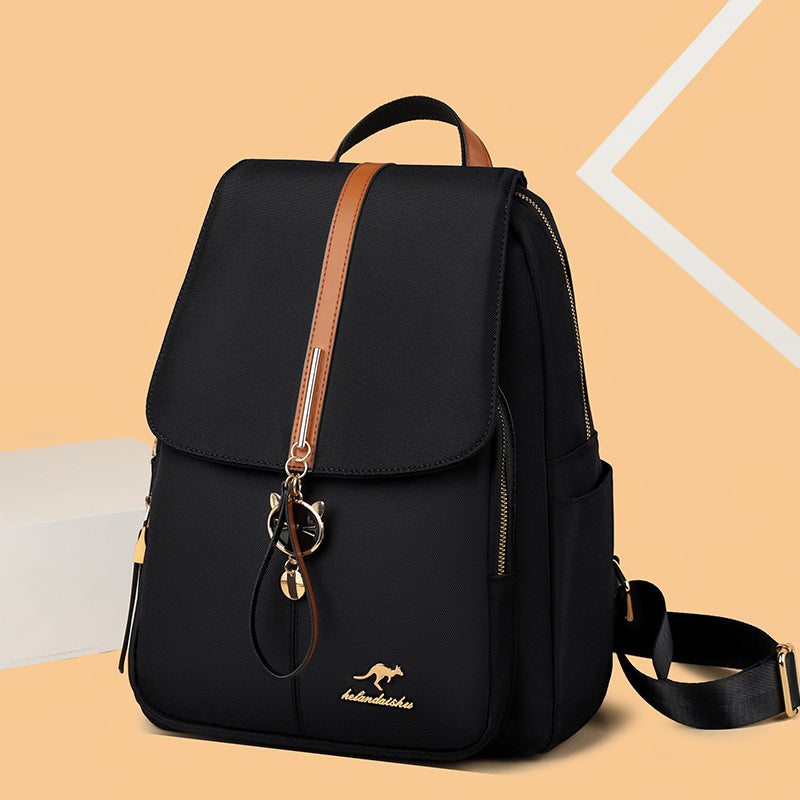 Women's Elegant Korean Fashion Trendy Large Capacity Real Backpacks
