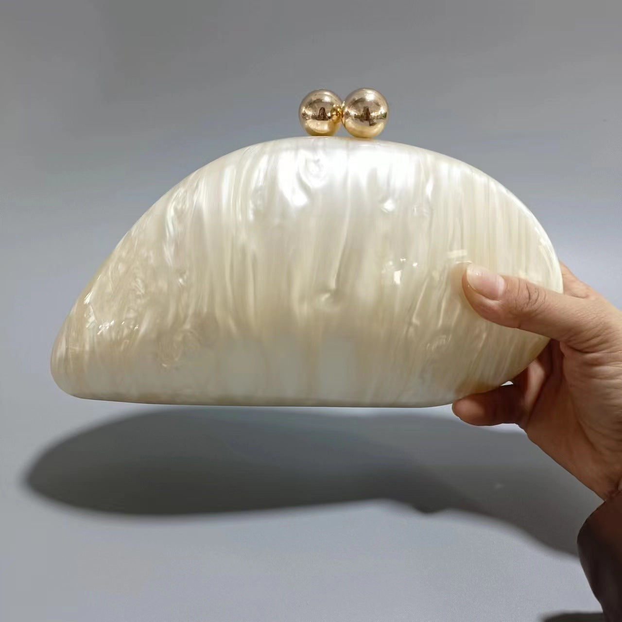 Women's Press Acrylic Wedding Banquet Clutch Chain Bags