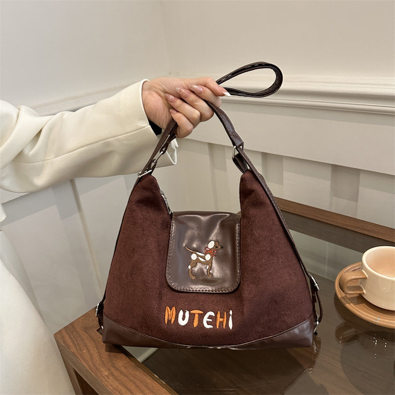 Women's Large Capacity Commuter Street Trendy Underarm Shoulder Bags