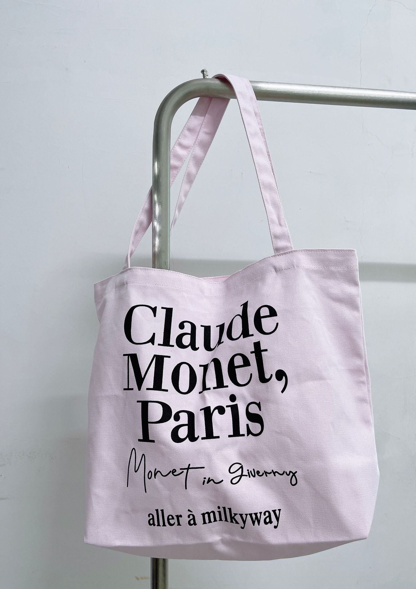 Simple Letter French Canvas Korean Style Shoulder Bags