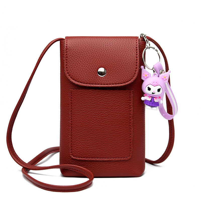 Women's Slouchy Mobile Shopping Walking Mini Phone Bags
