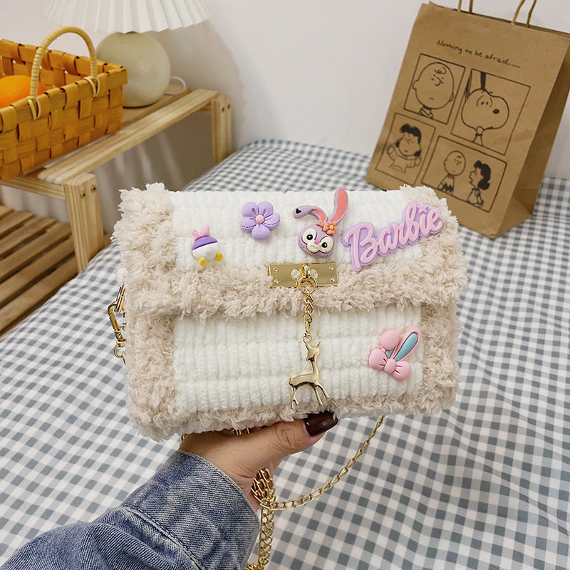 Hand-woven Cartoon Homemade Material For Free Crossbody Bags