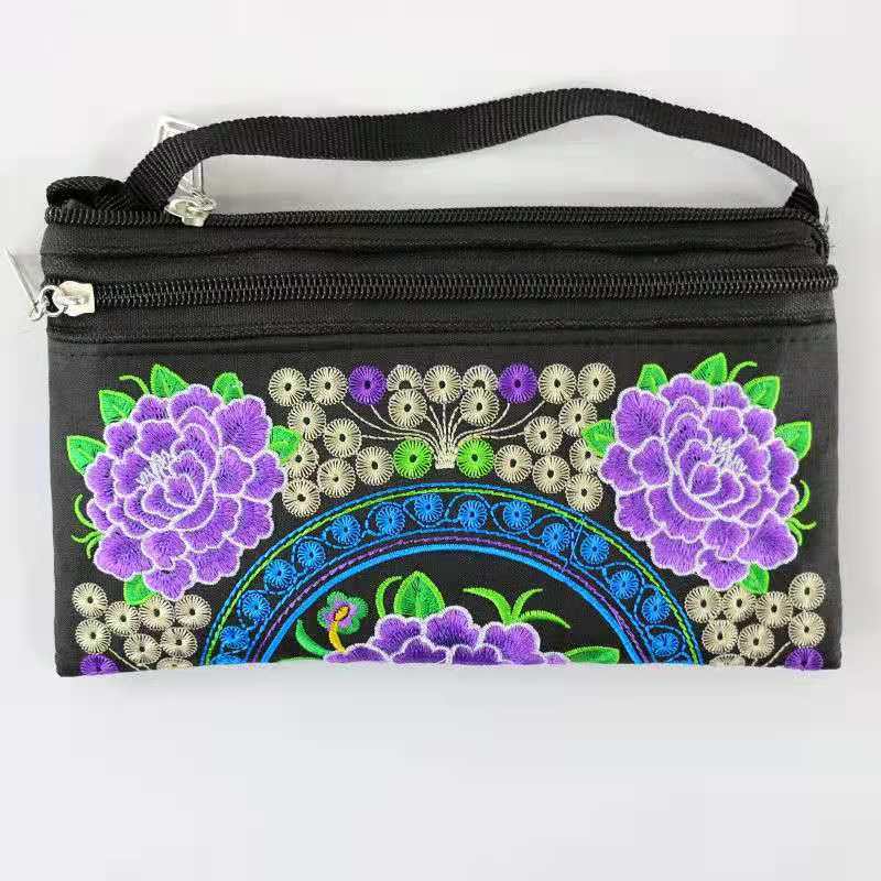 Women's Stall Yunnan National Style Embroidered Double Bags