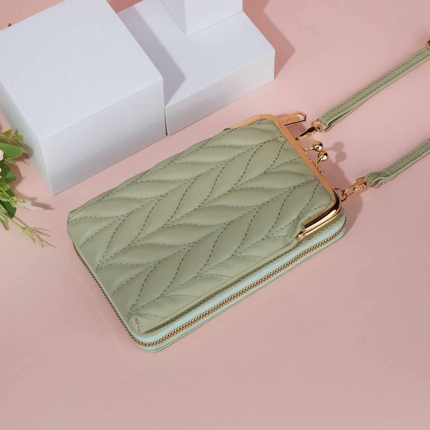 Women's Korean Style Rhombus Simple Vertical One Phone Bags