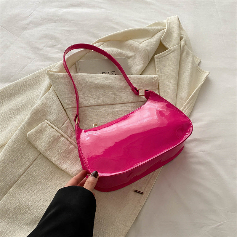 Women's Fashionable Korean Style One Spring Solid Armpit Bags