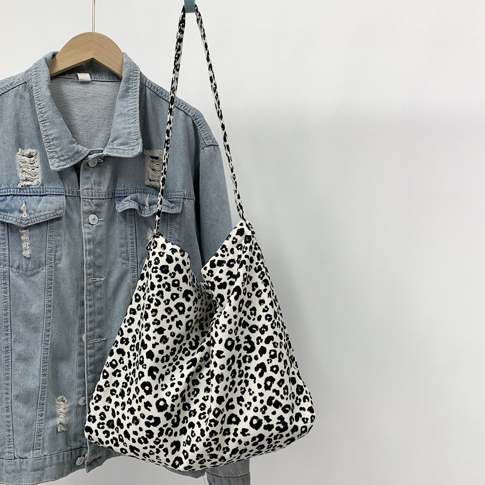 Leopard Print With Large Capacity Zipper Crossbody Bags