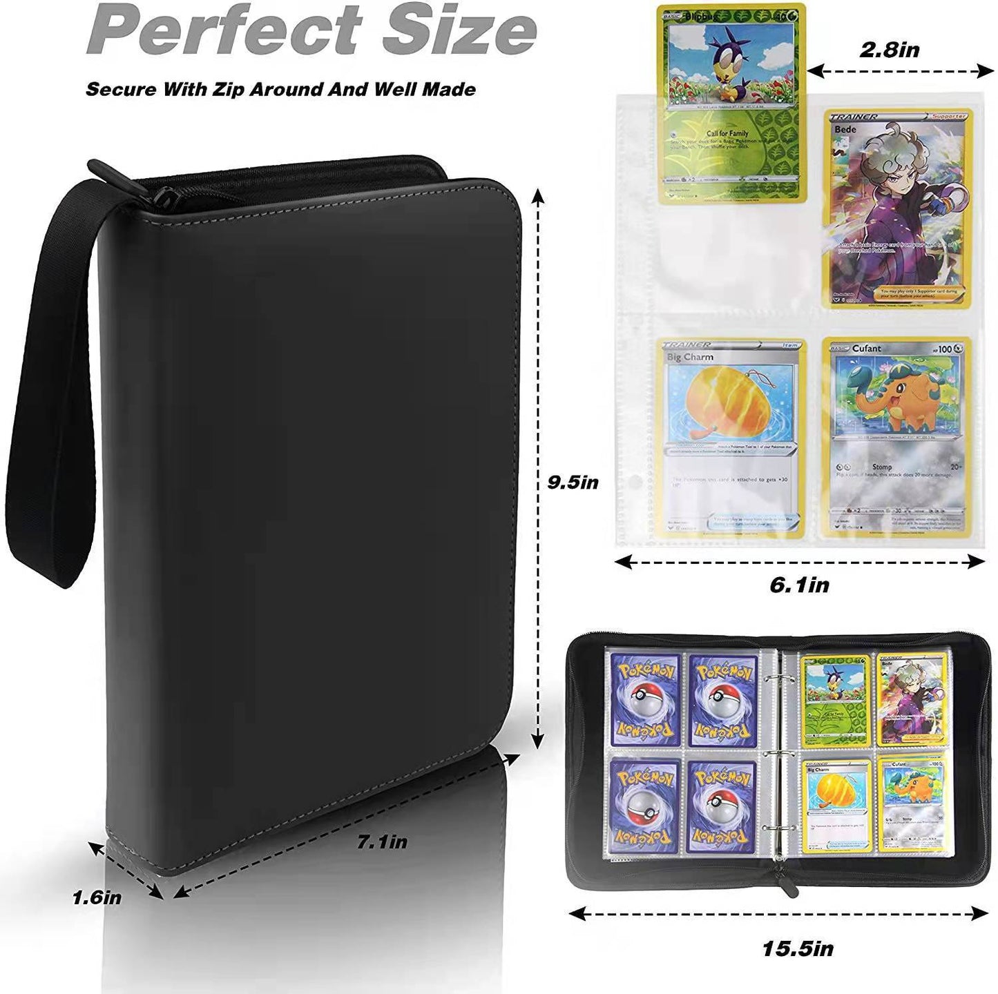 Storage Book Four Nine Grid Solid Card Holder