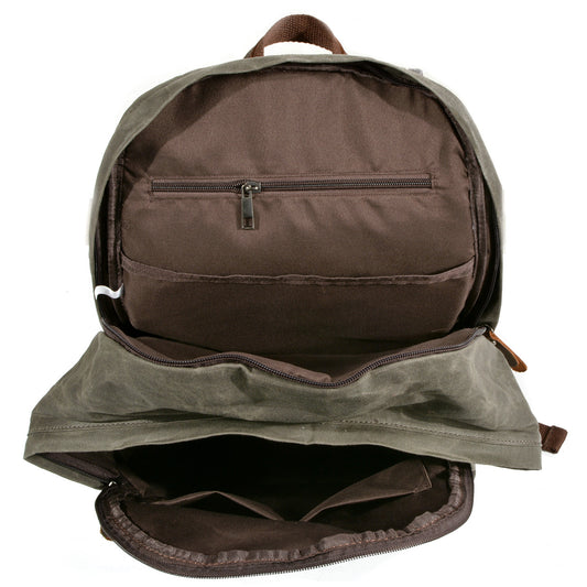 Men's Large Capacity Female Waterproof Oil Wax Backpacks