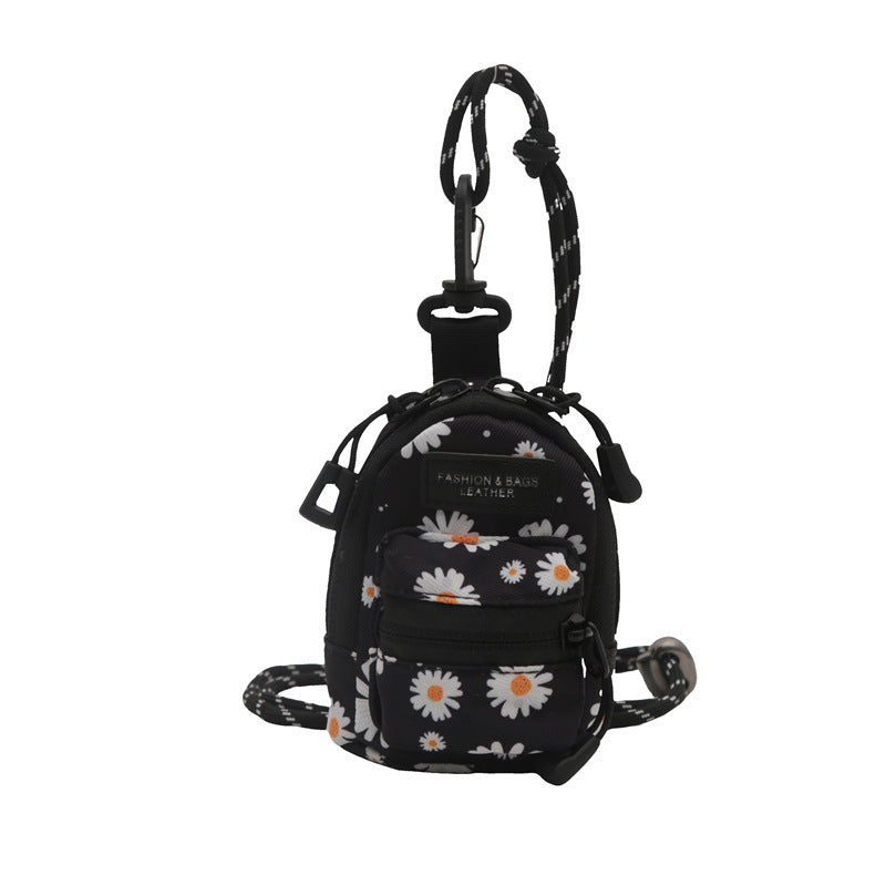 Fashion Halter Earphone Popular Leopard Print Key Bags