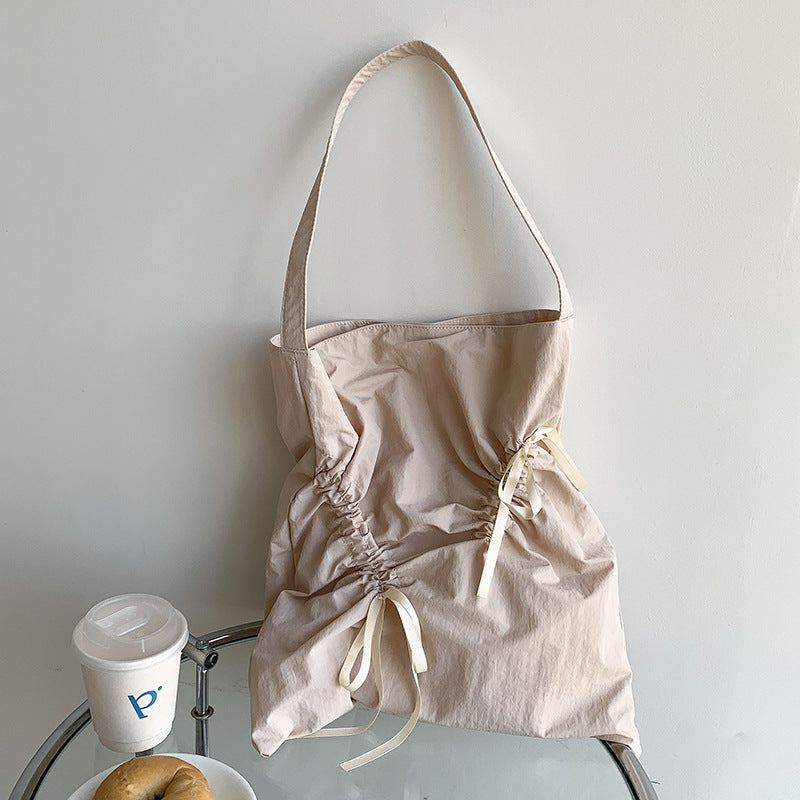 Women's Summer Solid Color Big Large Capacity High-grade Design Shoulder Bags