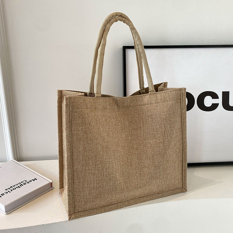 High Large Capacity Linen Fashion Female Shoulder Bags