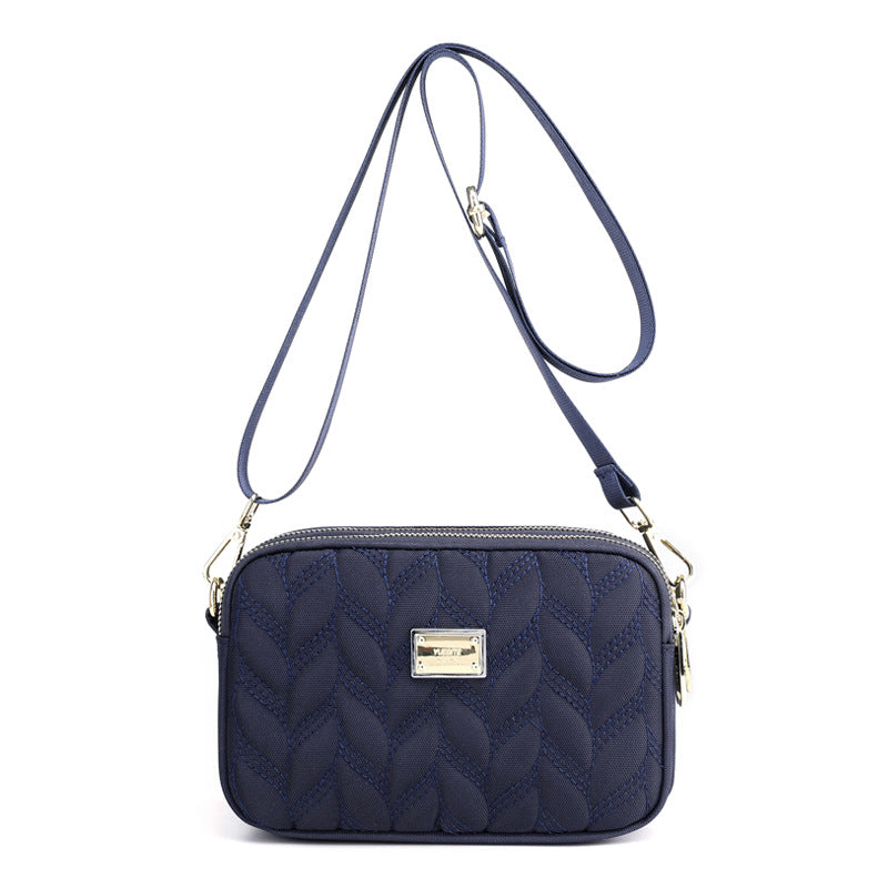 Women's Nylon Cloth Hand Carrying Mini Embroidered Bags