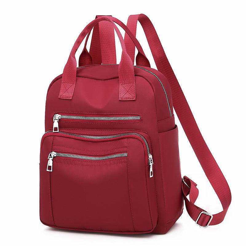 Women's Oxford Cloth Solid Color Trendy Large Backpacks