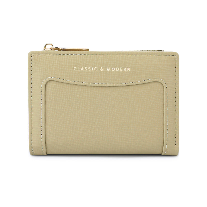 Women's Unique Stitching Fashion Short Design Ladies Wallets