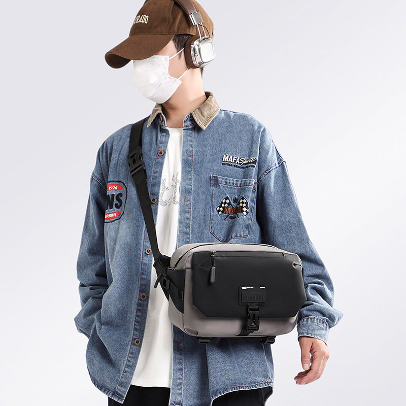 Popular Trendy Cool Style Riding Neutral Men's Messenger Bags