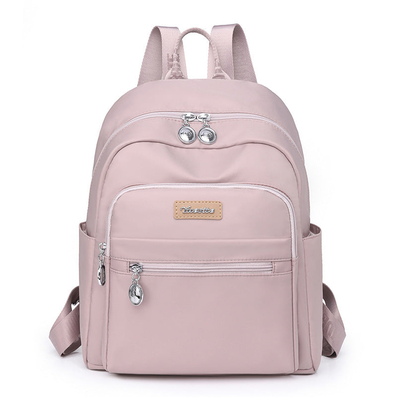 Women's College Class Mom Simple Solid Color Backpacks