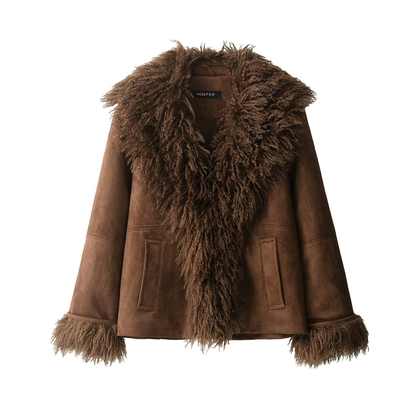 Women's Casual Fashion Faux Fur Effect Jackets