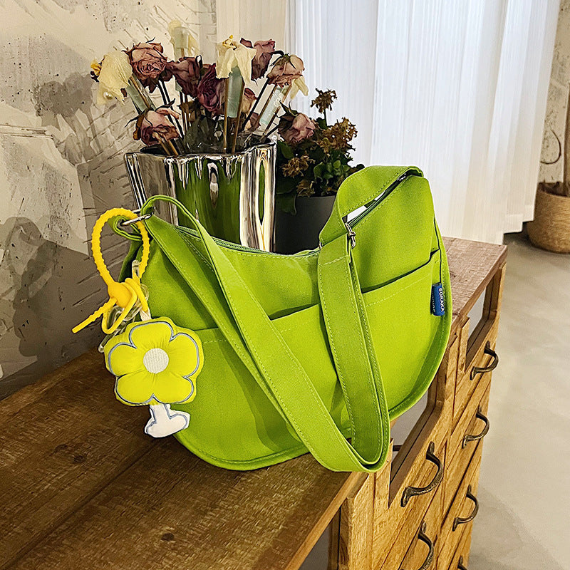 Women's Niche Canvas Yoga Simple Versatile One Bags