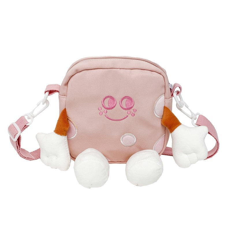 Cheese One Cute Cartoon Canvas Triangle Crossbody Bags