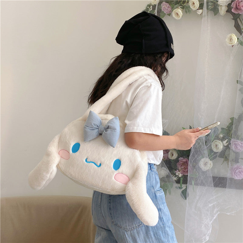 Cute Little Monster Plush Large Capacity Shoulder Bags