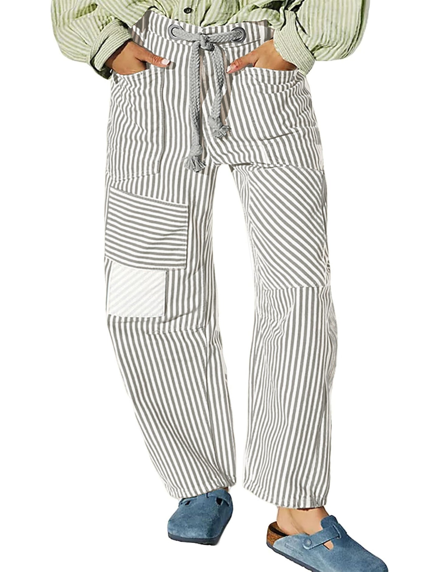 Mid Waist Fashion Commuter Casual Loose Wide Leg Women's Jeans
