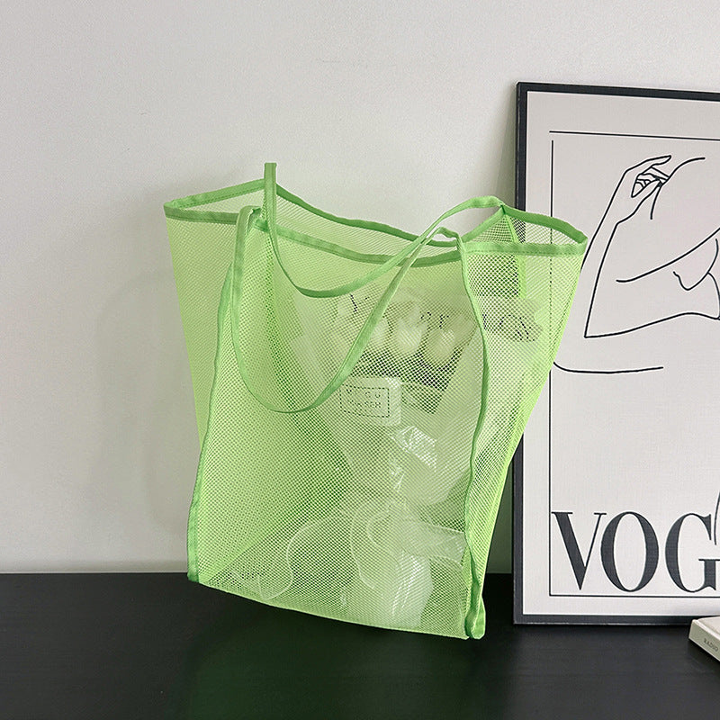 Shopping Voile Transparent Fashion Mesh Beach Bags