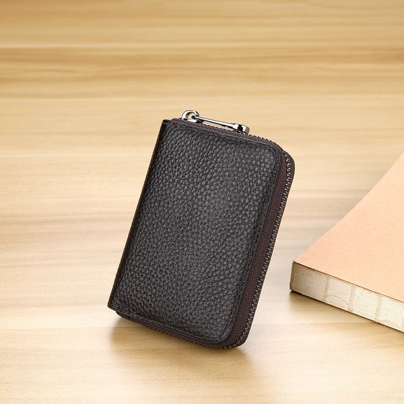 Men's Simple Large Capacity Female Sleeve Clamp Card Holder