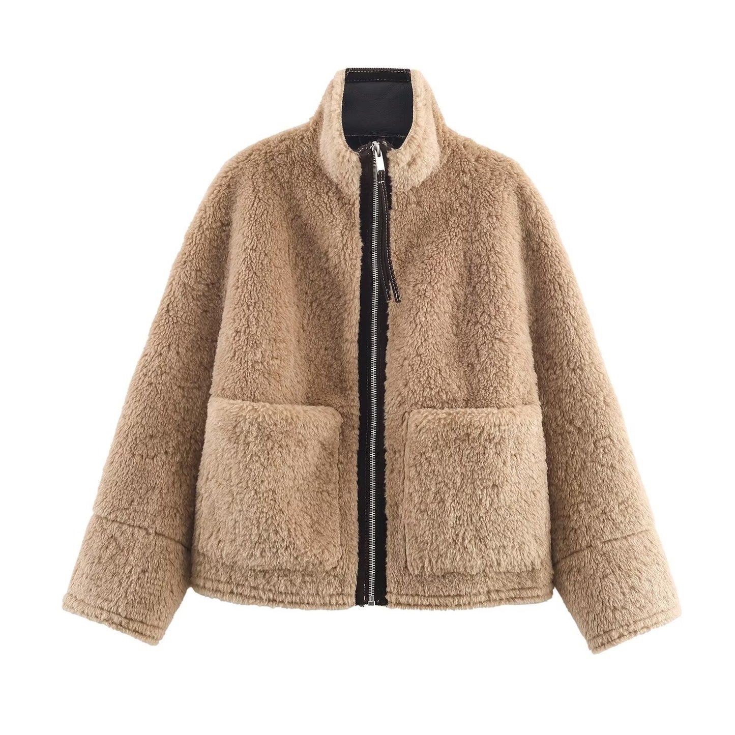 Women's Commute Style Fashionable Loose Fur Jackets