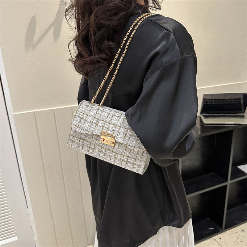 Women's Retro Summer Tide Leisure Simple Chain Shoulder Bags