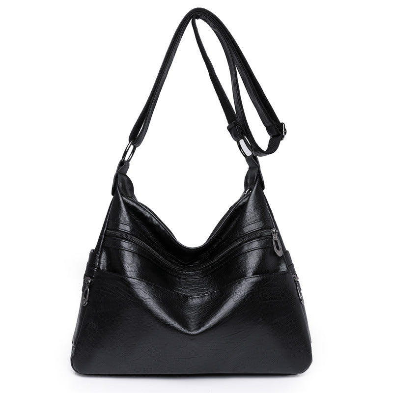 Women's Fashionable Large Capacity Soft Leather Crossbody Bags
