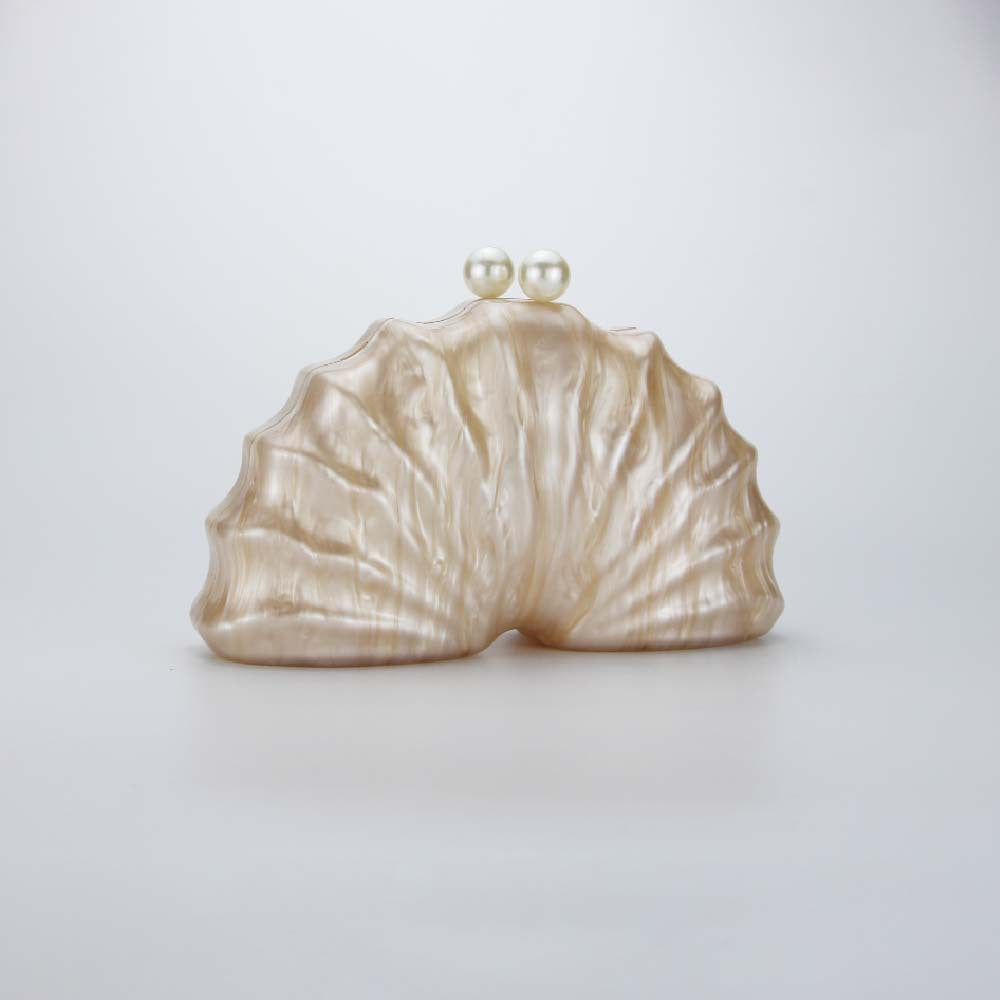 Women's Shell Acrylic Fashion Wedding Dinner Clutch Evening Bags