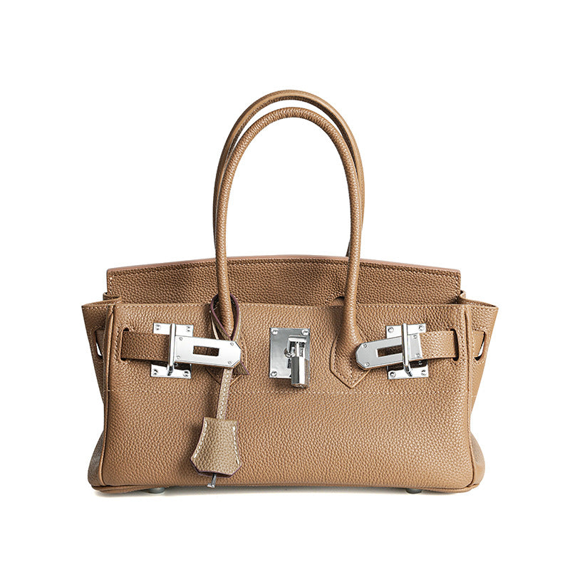 Women's First Layer Cowhide High Quality Genuine Leather Large Handbags