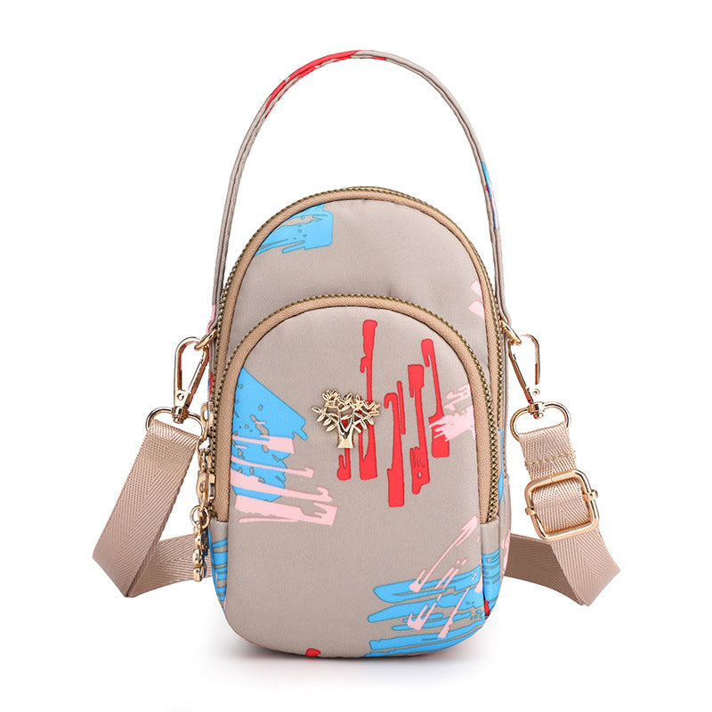 Women's Mobile Mini Canvas Clutch Portable Phone Bags