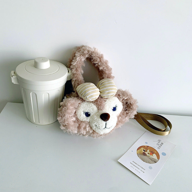 Graceful Attractive Cartoon Cute Plush Portable Crossbody Bags